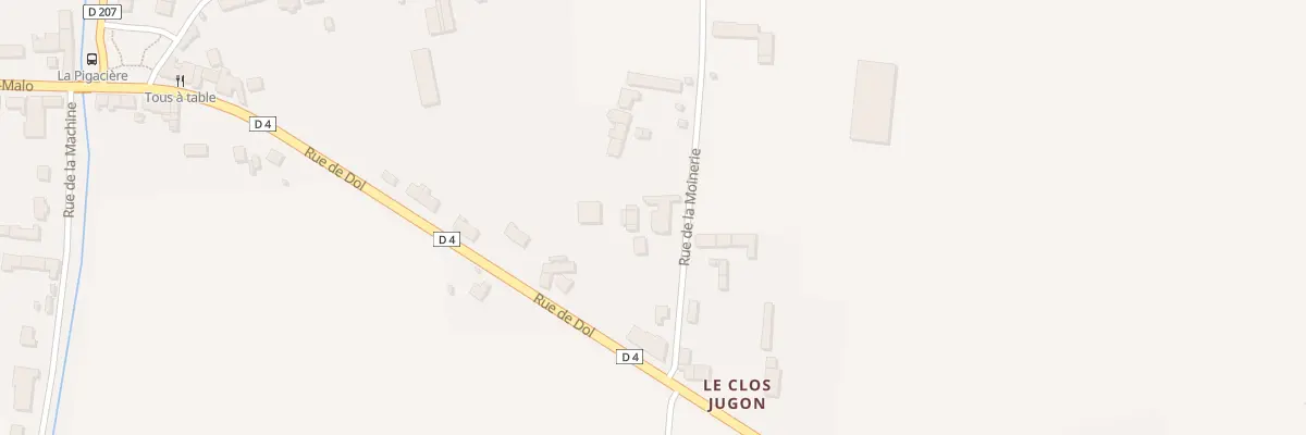 Plan du 50 Rue de la Moinerie à La Fresnais