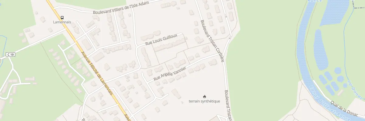 Plan du 9 Rue Angèle Vannier à Tinténiac
