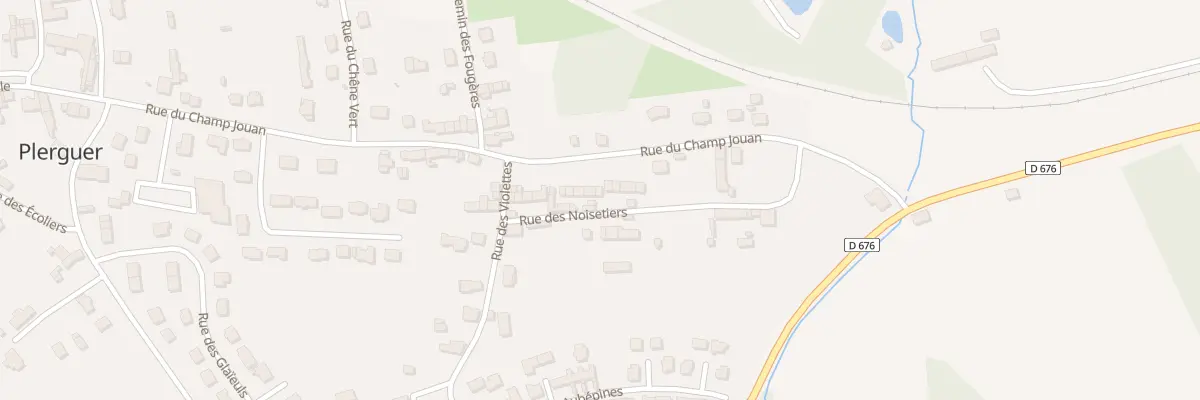 Plan du 13 Rue des Noisetiers à Plerguer