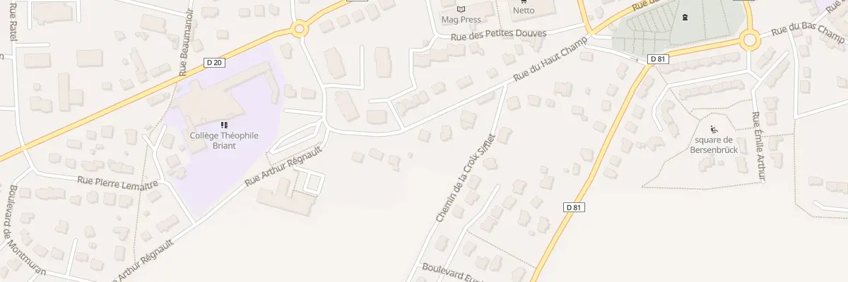 Plan du 5830 Rue du Haut Champ à Tinténiac