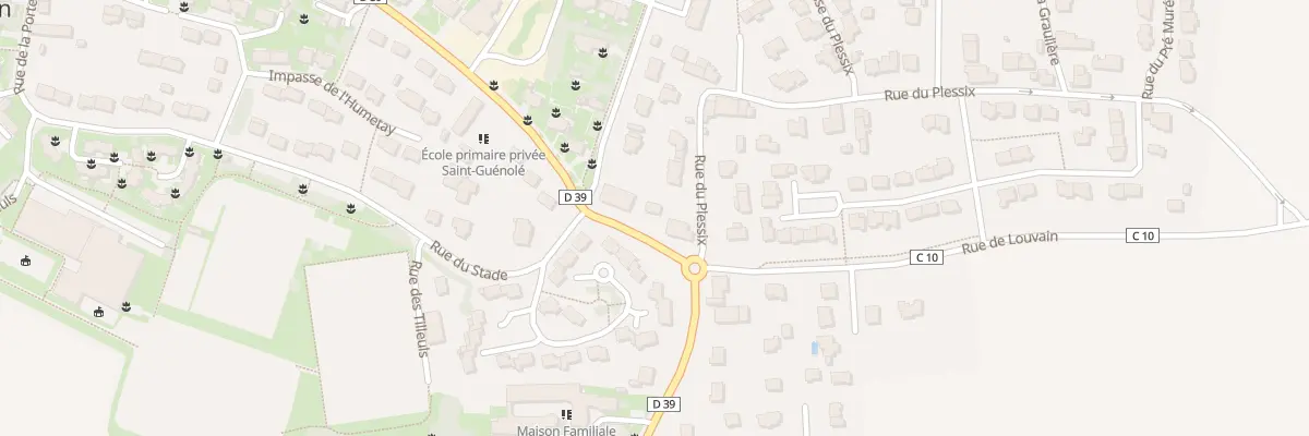 Plan du 15 Rue des Croix de Roche à Goven