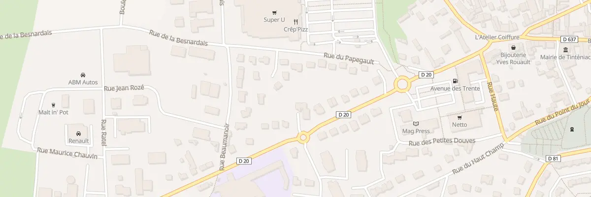 Plan du 32 Av des Trente à Tinténiac