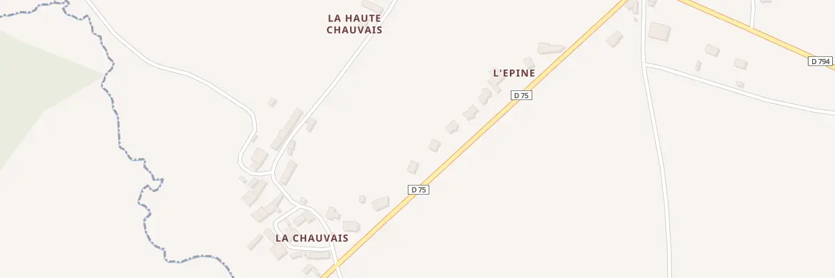 Plan du 5721 La Chauvais à Meillac