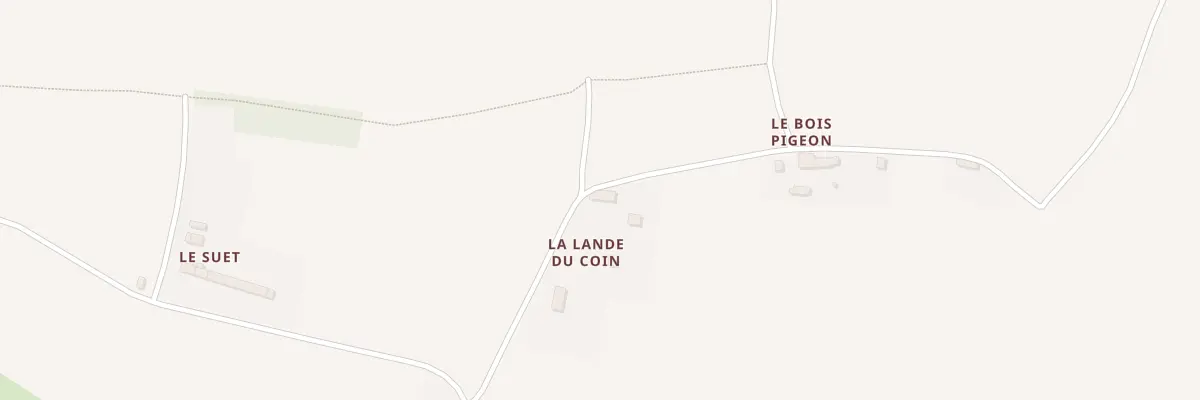 Plan du 45 La Lande du Coin à Romillé
