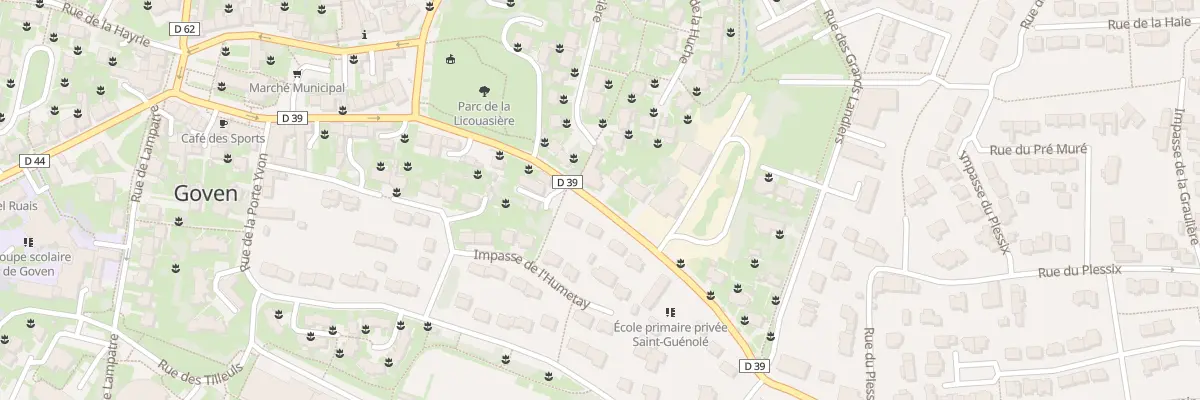 Plan du 3B Rue des Croix de Roche à Goven