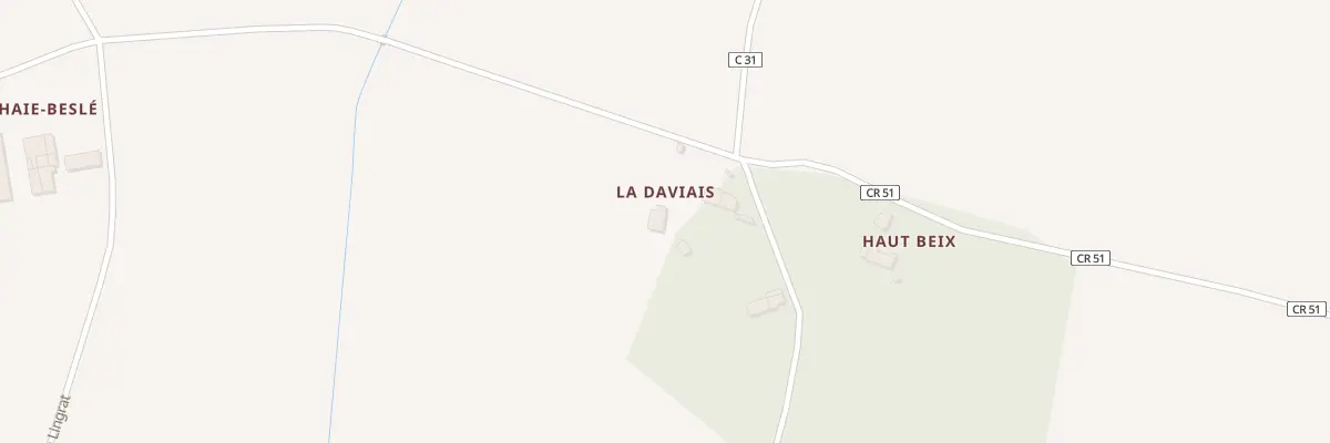 Plan du 2 La Daviais à Guémené-Penfao
