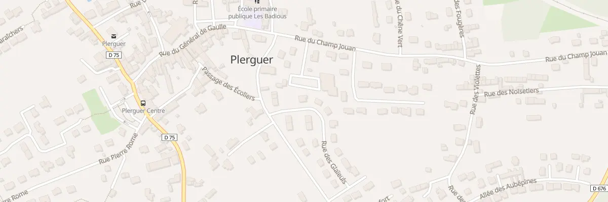 Plan du 5001 Rue des Glaieuls à Plerguer