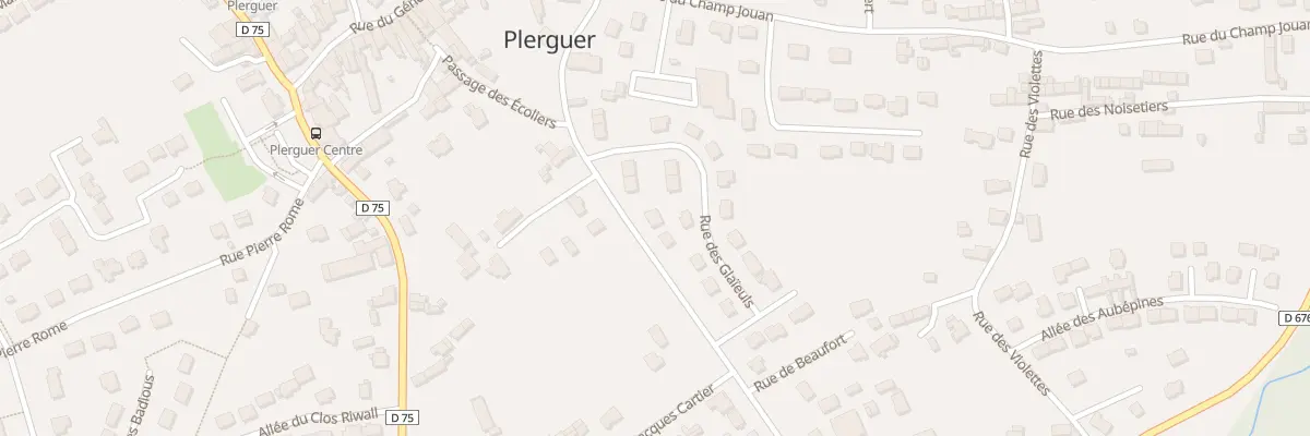 Plan du 13 Rue de Beaufort à Plerguer