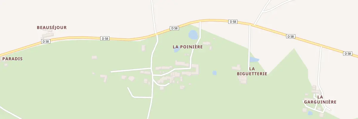 Plan du 180 La Poinière à Bois-de-Céné
