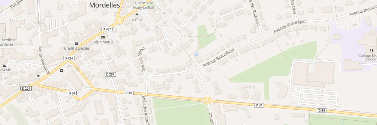 Plan du 13 Av Beauséjour à Mordelles