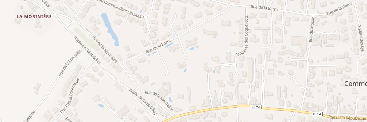Plan du 623 Rue de la barre à Commequiers
