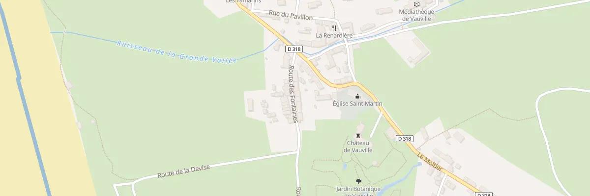 Plan du 9 Rte des Fontaines - Vauville à La Hague
