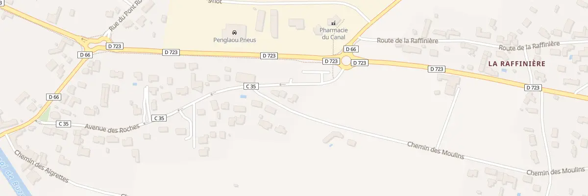 Plan du 1 Che des Moulins à Rouans