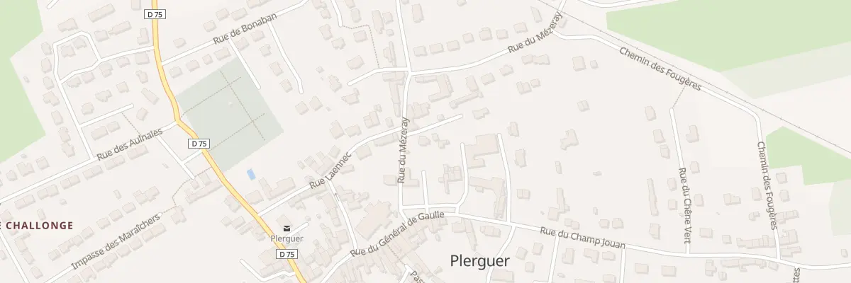 Plan du 2 Rue du Mézeray à Plerguer