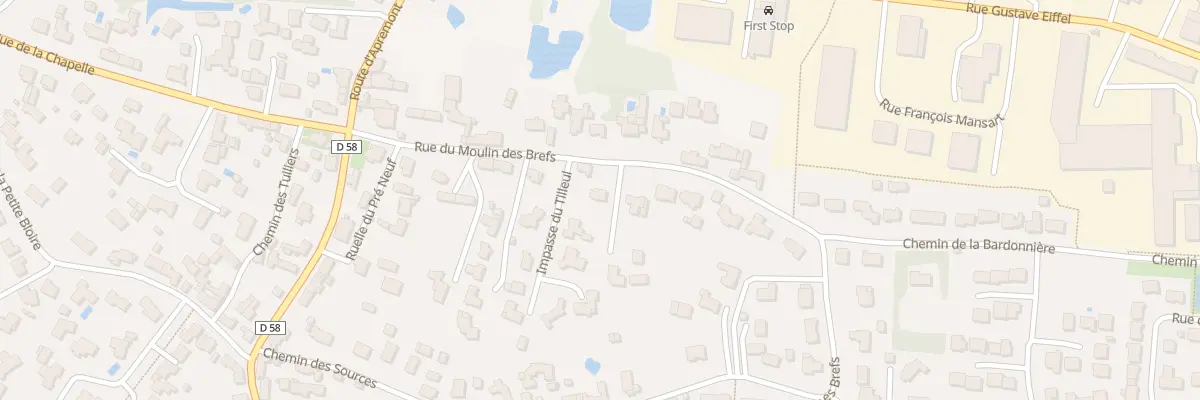 Plan du 22 Rue du Moulin des Brefs à Challans