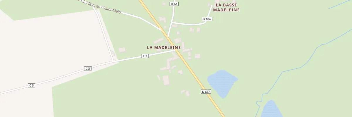 Plan du 7 La Madelaine à Tinténiac