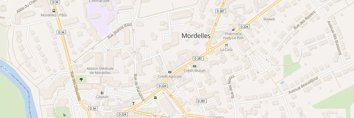Plan du 14 Av du Maréchal Leclerc à Mordelles