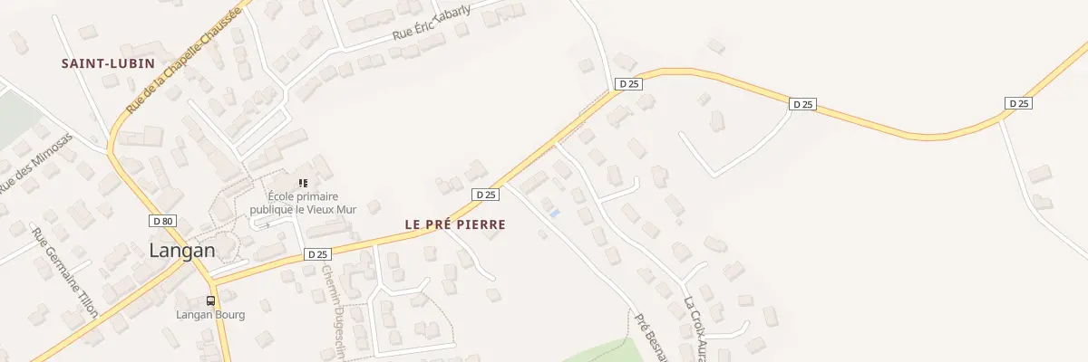 Plan du 5062 La Croix Aurai à Langan