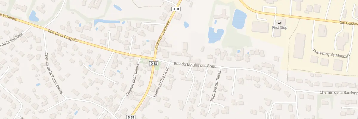 Plan du 7 Rue du Moulin des Brefs à Challans
