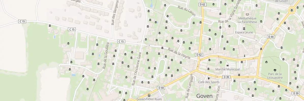 Plan du 13 Rue de la Hayrie à Goven