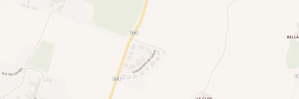 Plan du 9009 Lot de Galard à La Chapelle-Chaussée