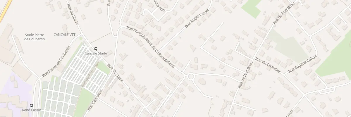 Plan du 12 Rue F R de Chateaubriand à Cancale
