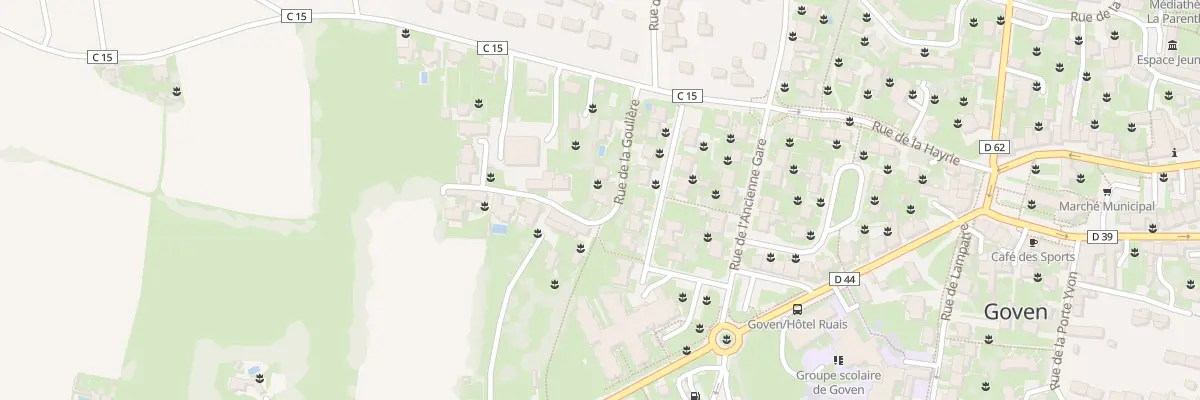 Plan du 8 Rue de la Goulière à Goven