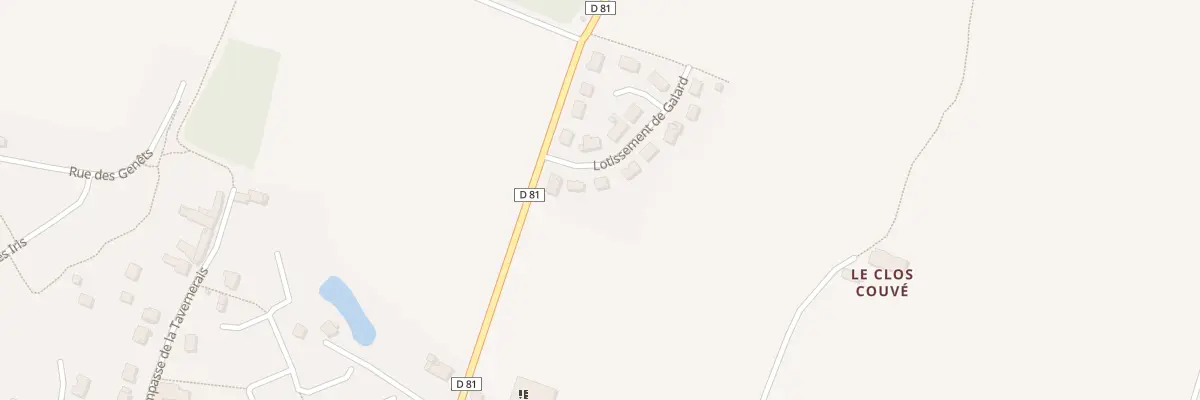 Plan du 9003 Lot de Galard à La Chapelle-Chaussée
