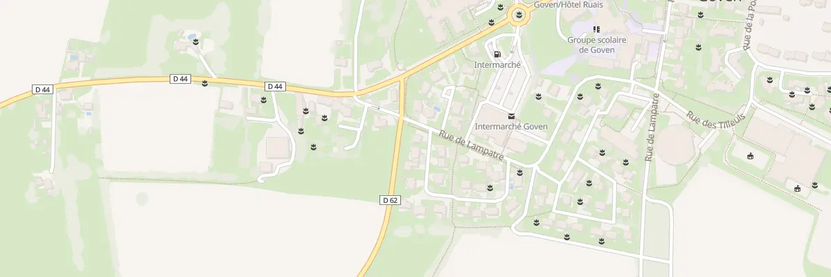Plan du 2 All des Chenes à Goven
