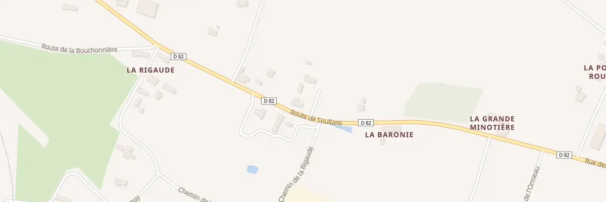 Plan du 434 Rte de SOULLANS à Commequiers