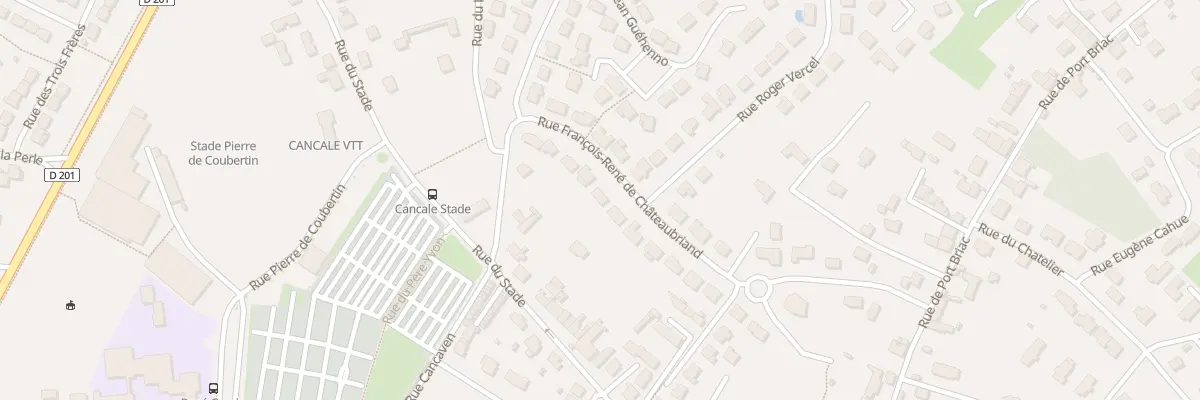 Plan du 21 Rue F R de Chateaubriand à Cancale