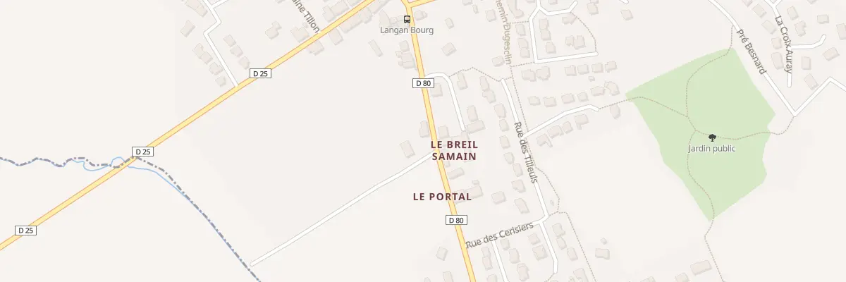 Plan du 5318 Au Bourg à Langan
