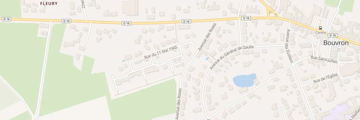 Plan du 2 Rue La Prairie du Grand Clos à Bouvron