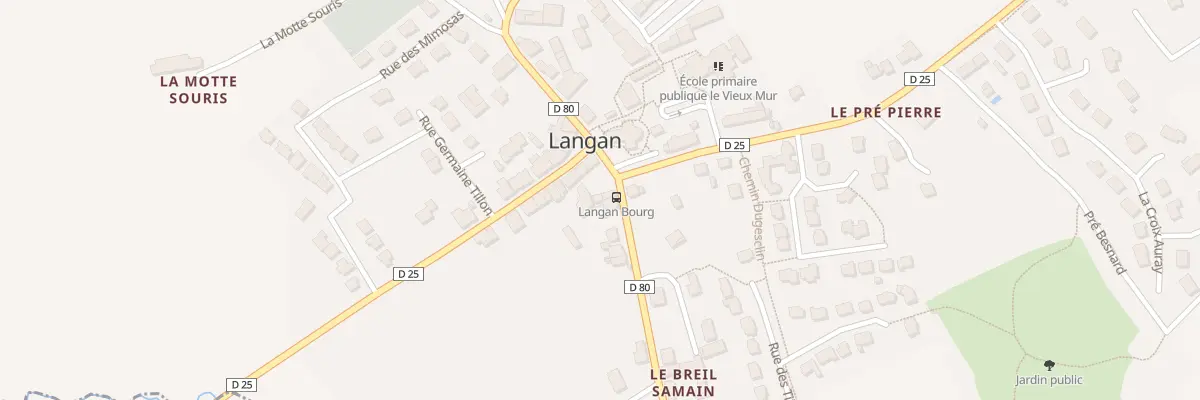 Plan du 5038 Au Bourg à Langan