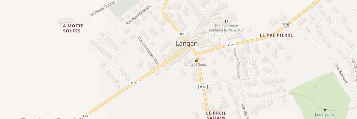 Plan du 5138 Au Bourg à Langan