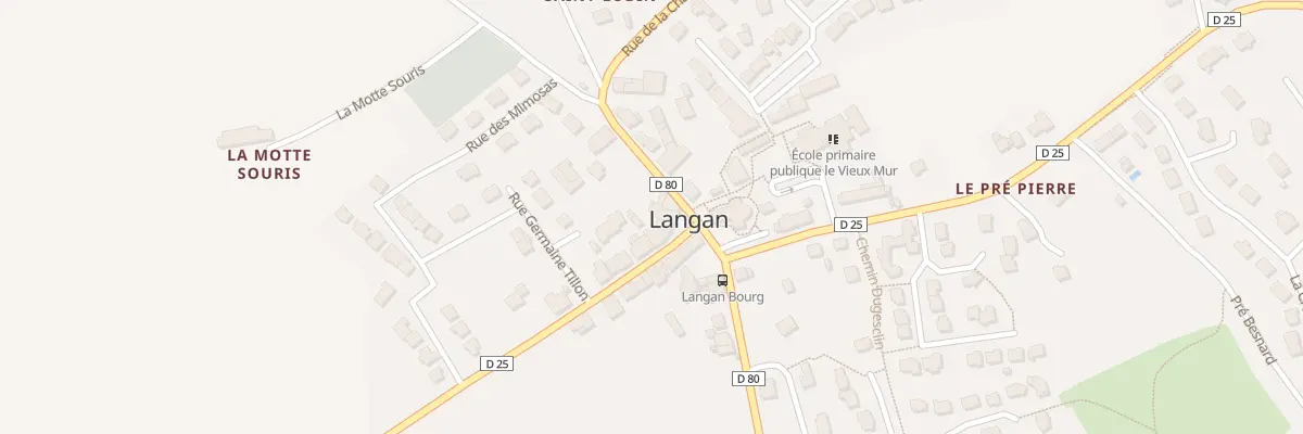 Plan du 5024 Au Bourg à Langan