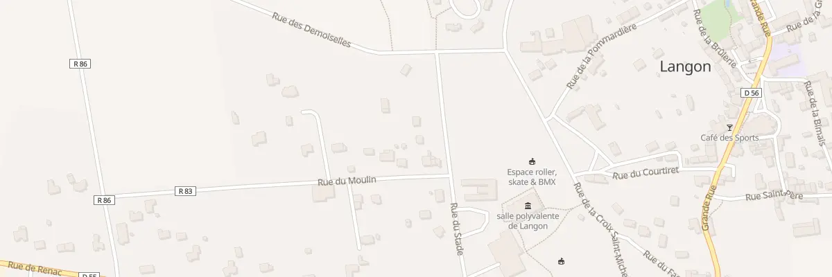 Plan du 9 Rue du Stade à Langon