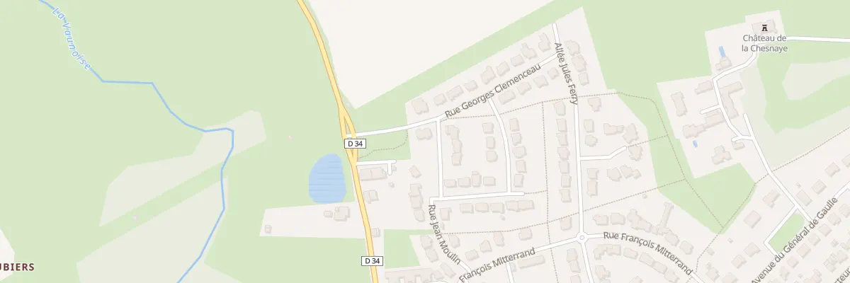 Plan du 1 Rue Georges Clemenceau à Mordelles