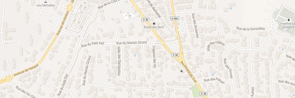 Plan du 2 All des Grands Trous à Bretignolles-sur-Mer