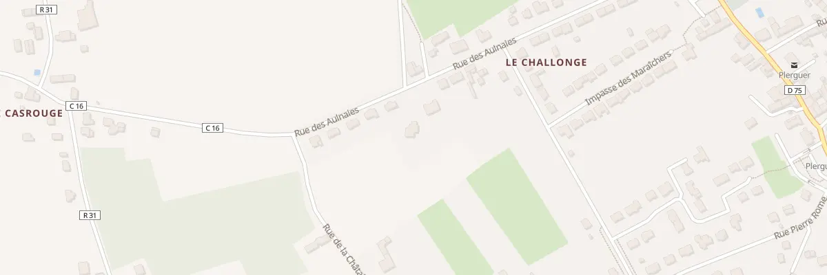 Plan du 9001 Rue des Aulnaies à Plerguer