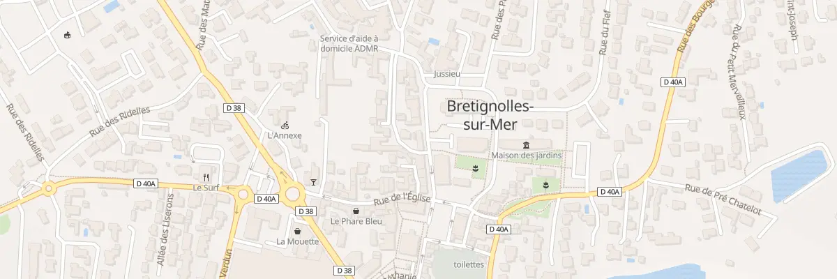 Plan du 14 Rue du clocher à Bretignolles-sur-Mer