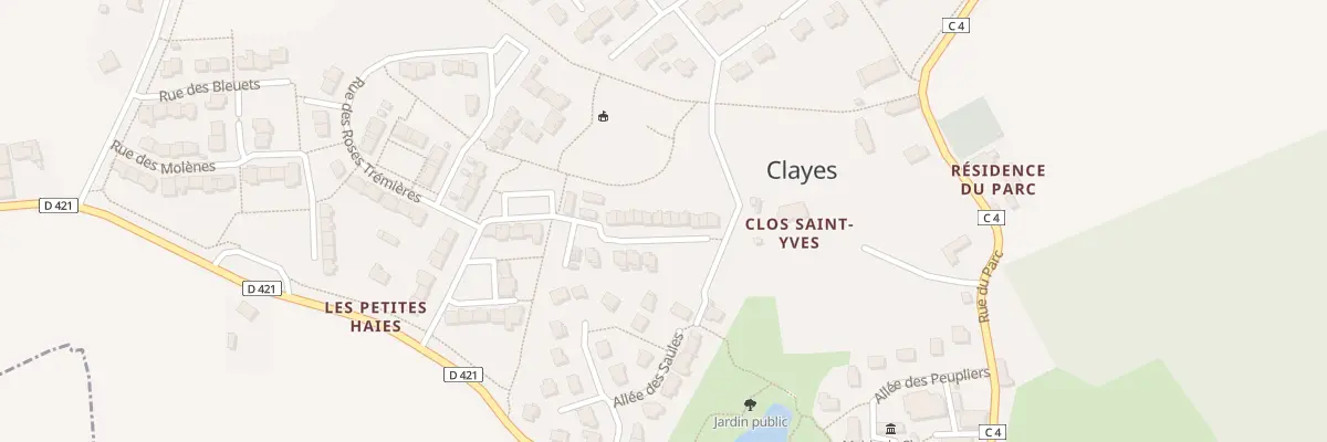 Plan du 12 All des Violettes à Clayes