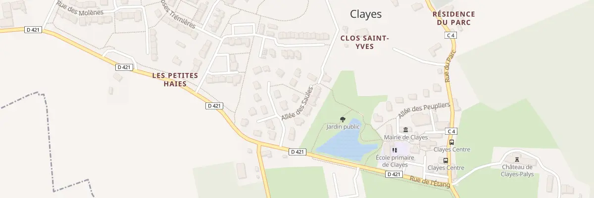 Plan du 1 All des Saules à Clayes