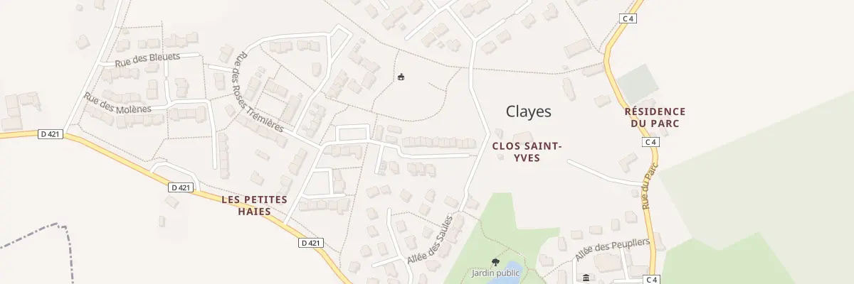 Plan du 8 All des Violettes à Clayes