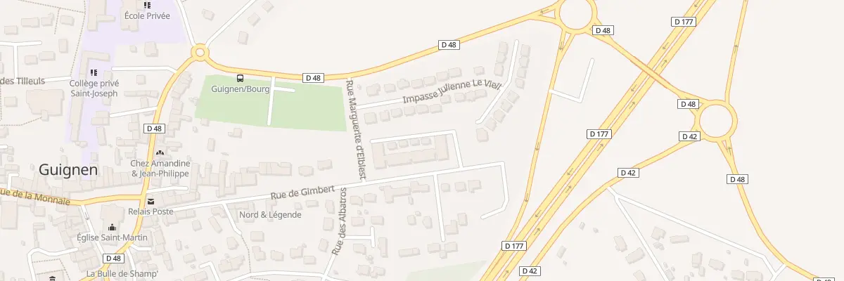 Plan du 43 Rue Gimbert à Guignen