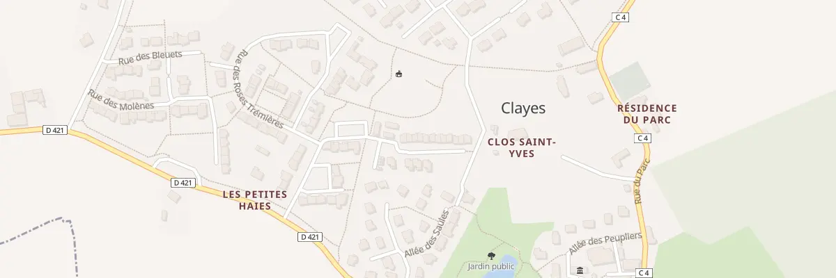 Plan du 6 All des Violettes à Clayes