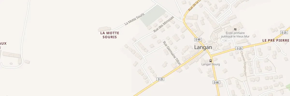 Plan du 3 Rue Marie et Simone Alizon à Langan