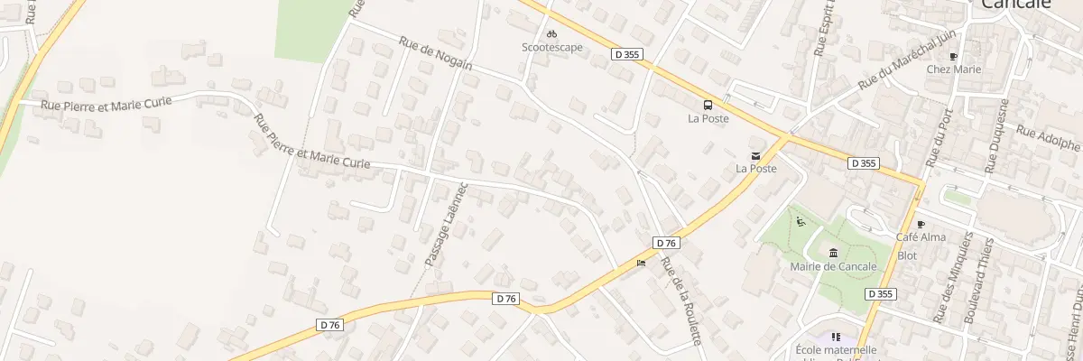 Plan du 22 Rue Pierre et Marie Curie à Cancale