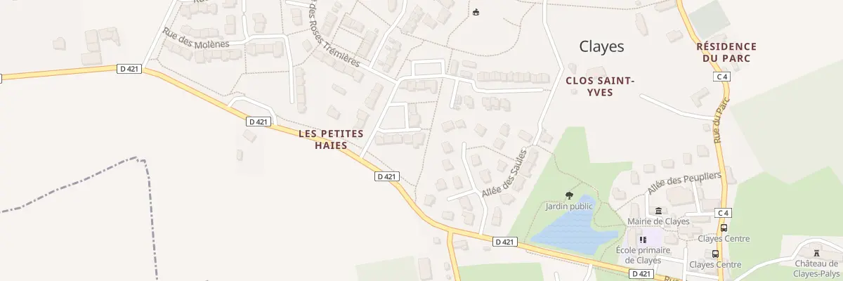 Plan du 9 Rue des Pervenches à Clayes
