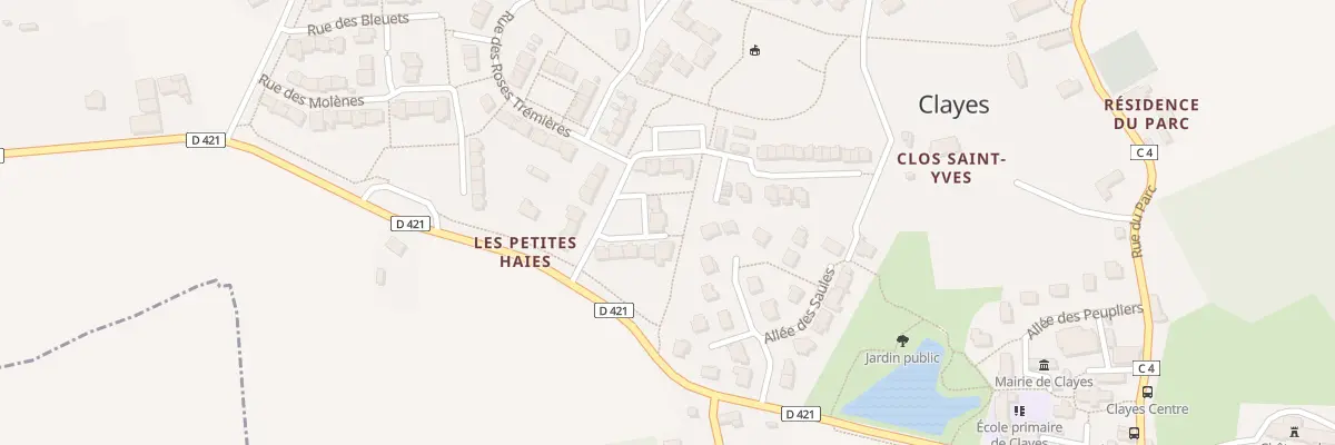 Plan du 11 Rue des Pervenches à Clayes